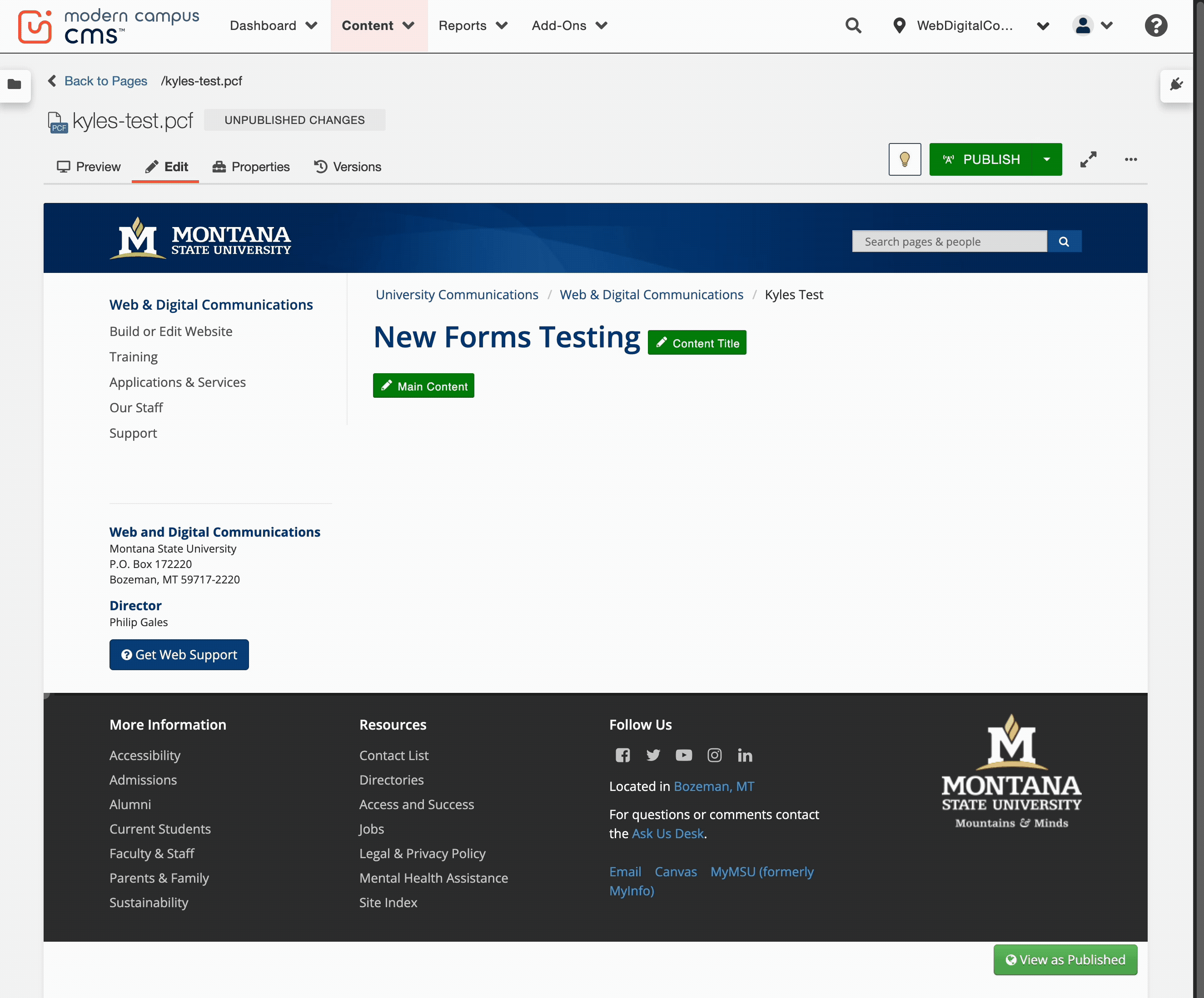 how to put the form into a page